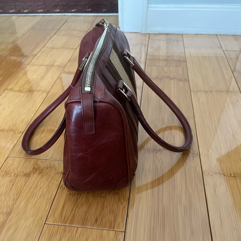 Gucci burgundy Boston bag